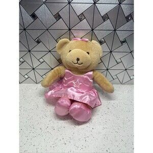 Ballerina Bear Tan Pink TuTu Ballet Shoes Kids Line Plush 13" Toy Lovey